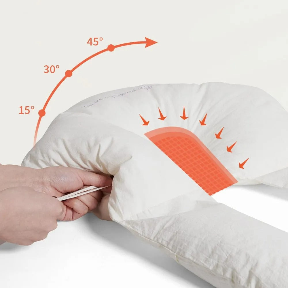 Infant Support Pillow with Adjustable Sides and Head Zone