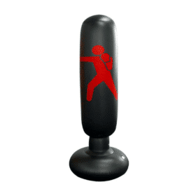 Inflatable punching bag red, yellow or black (can be used by the whole family)