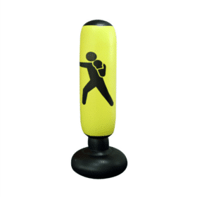 Inflatable punching bag red, yellow or black (can be used by the whole family)