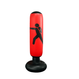 Inflatable punching bag red, yellow or black (can be used by the whole family)