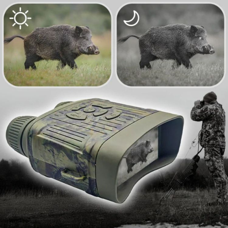 Infrared Night Vision Binoculars with HD Display & 305m Range