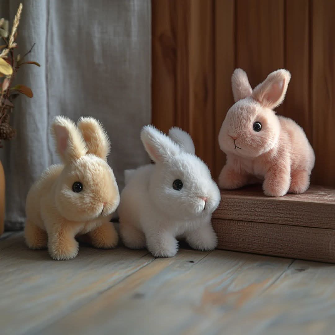 Interactive Plush Bunny with Realistic Movements & Cute Sounds