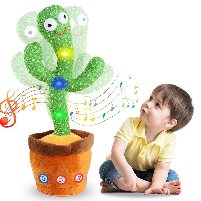 Interactive Talking Dancing Cactus Toy for Kids with Songs