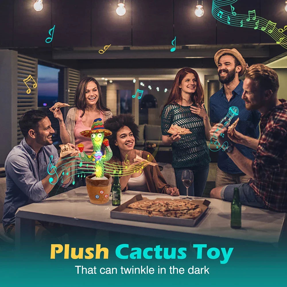 Interactive Talking Dancing Cactus Toy for Kids with Songs