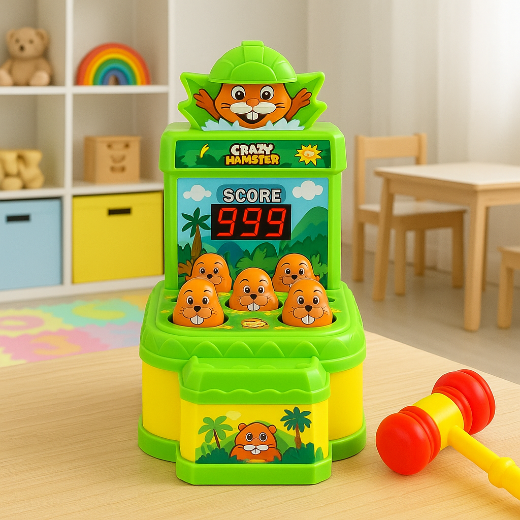 Interactive Whack-A-Mole Arcade Game for Kids