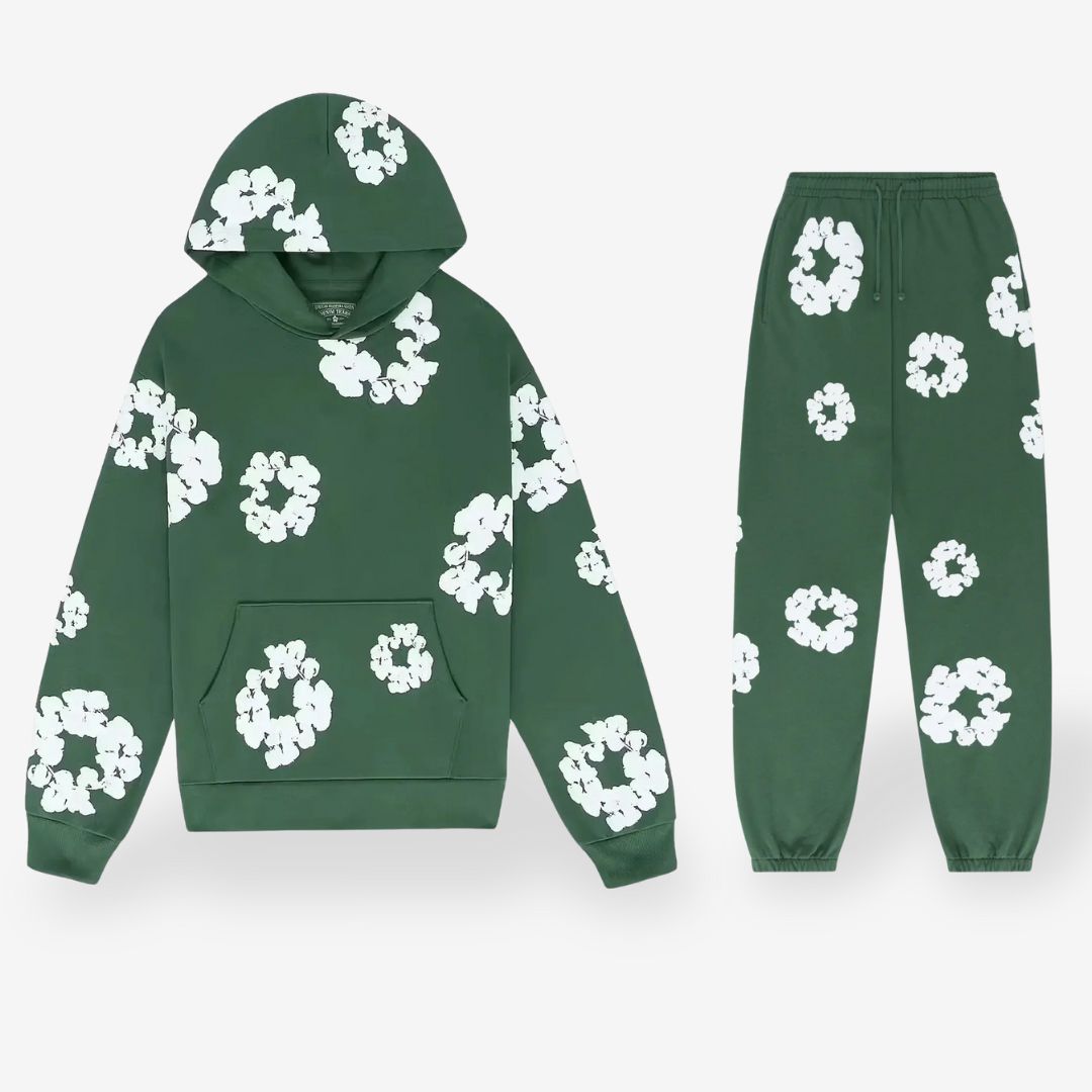 Jasper Floral Tracksuit - Hoodie & Pants | Unisex & Comfort