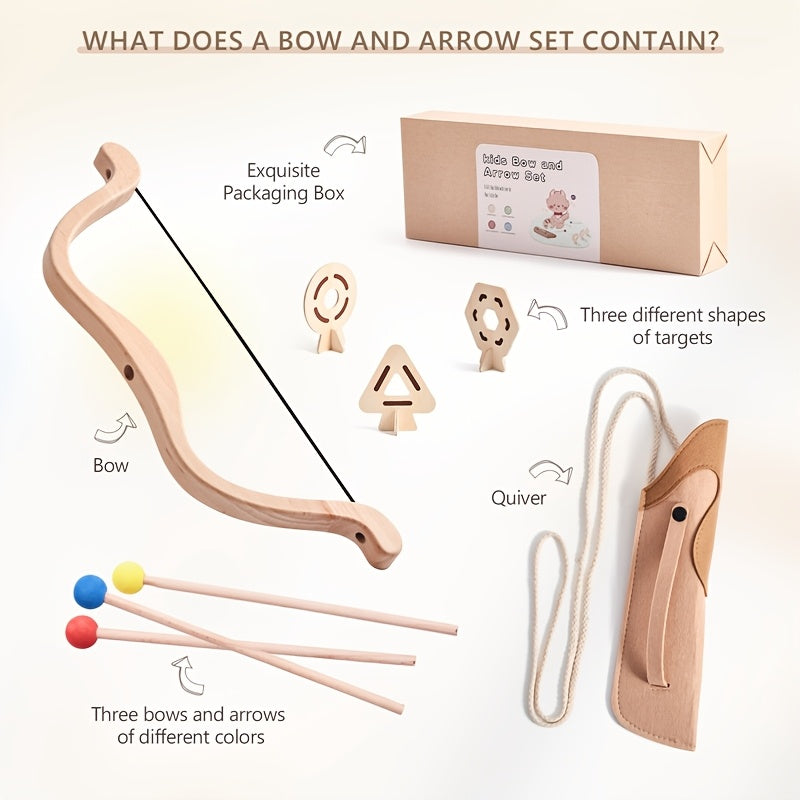 Junior archery set with bow and arrows – educational and fun toy