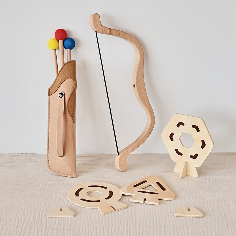 Junior archery set with bow and arrows – educational and fun toy