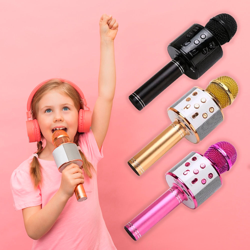 Karaoke Microphone with Bluetooth & Speaker