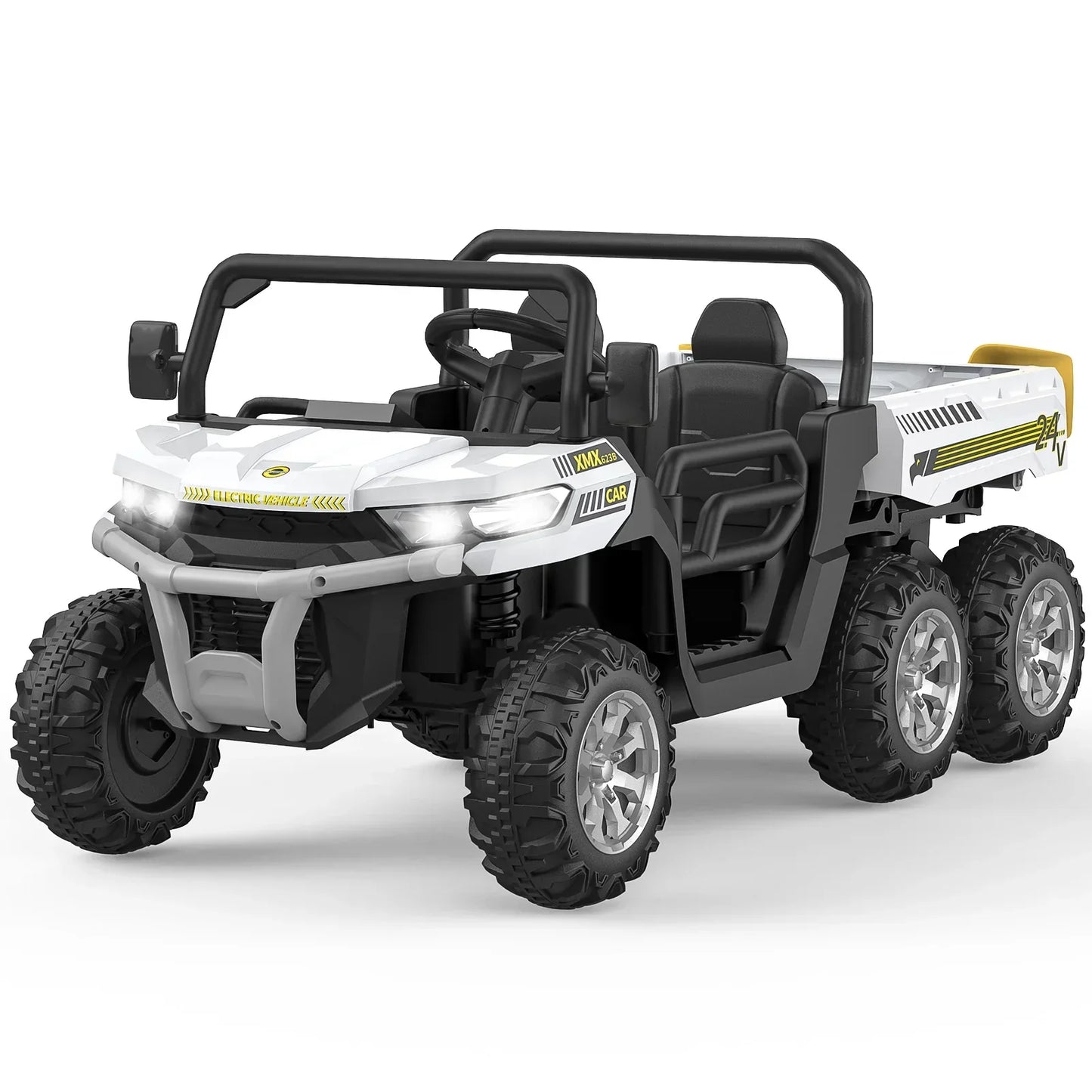Kids 24V Two-Seater Ride-On Truck with Remote Control