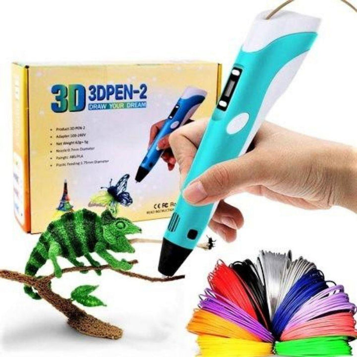 Kids 3D Printing Pen with 20 Colour Filaments and Easy Setup