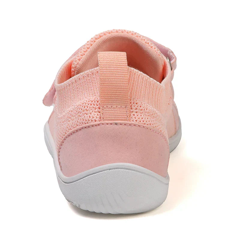 Kids' Barefoot Sneakers with Wide Toe Box and Easy Velcro Closure