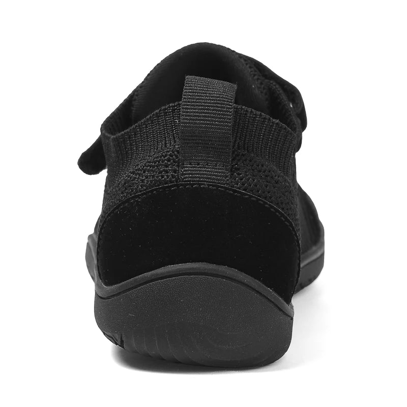 Kids' Barefoot Sneakers with Wide Toe Box and Easy Velcro Closure