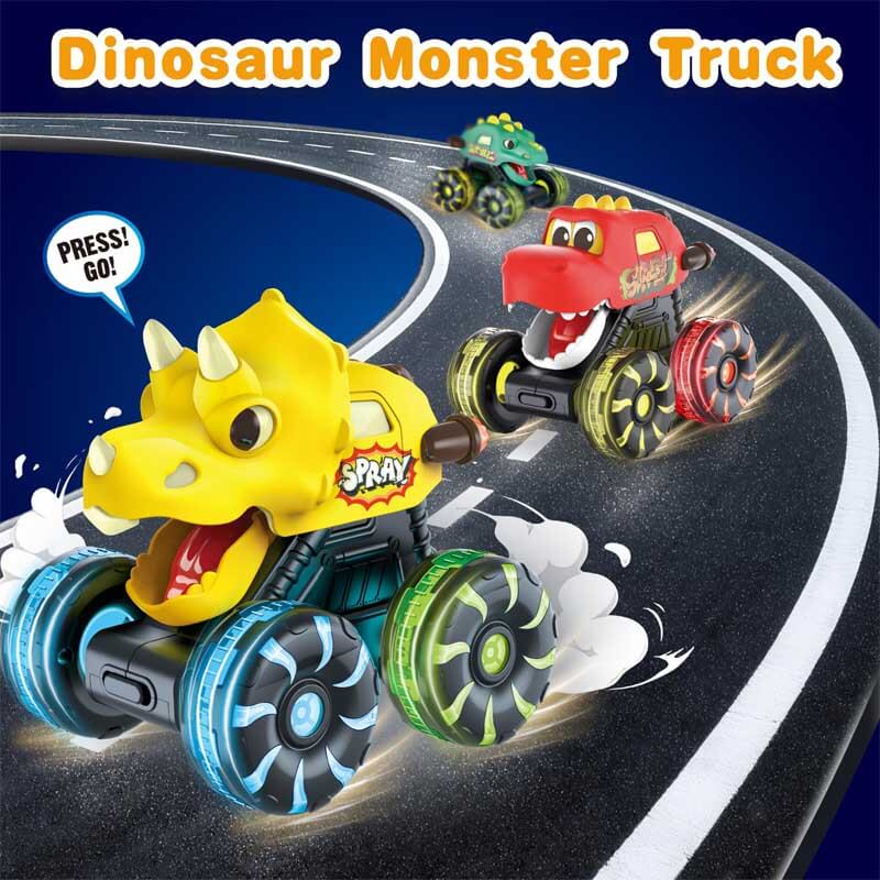 Kids' Dinosaur Monster Truck Toys with LED Wheels