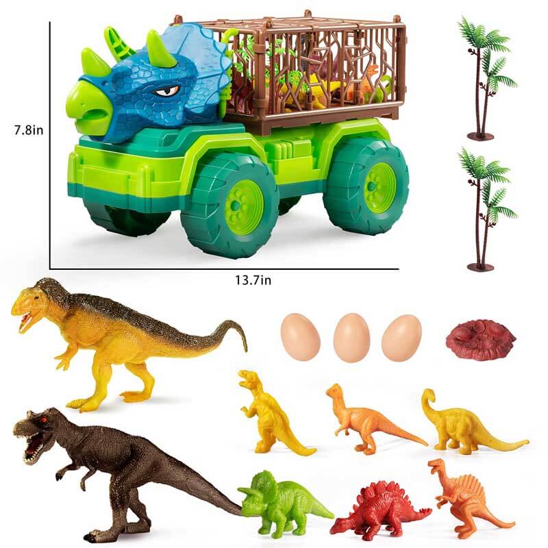 Kids' Dinosaur Transport Truck & Figures Play Set