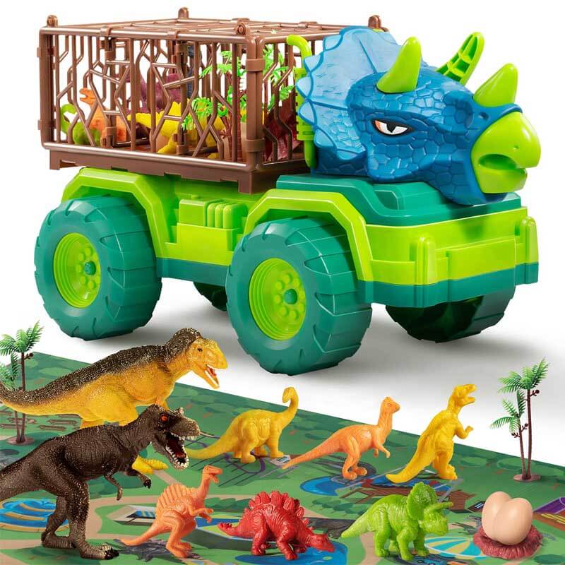 Kids' Dinosaur Transport Truck & Figures Play Set