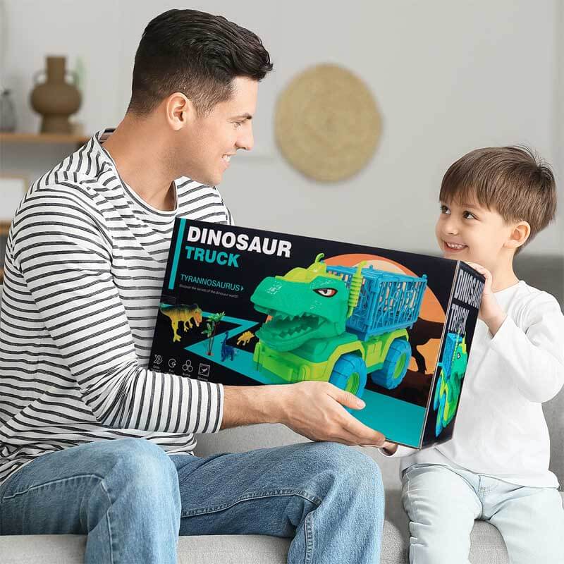 Kids' Dinosaur Transport Truck & Figures Play Set