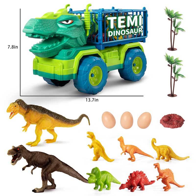 Kids' Dinosaur Transport Truck & Figures Play Set
