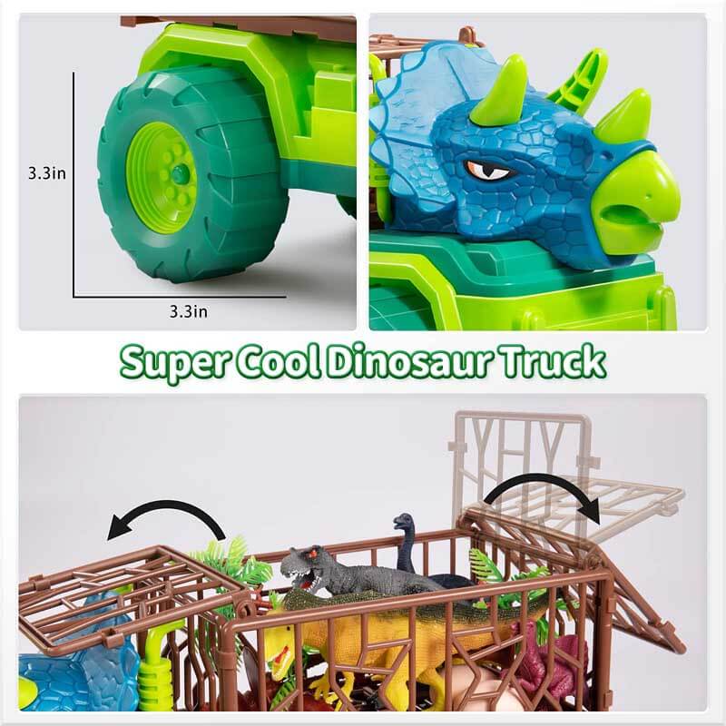 Kids' Dinosaur Transport Truck & Figures Play Set