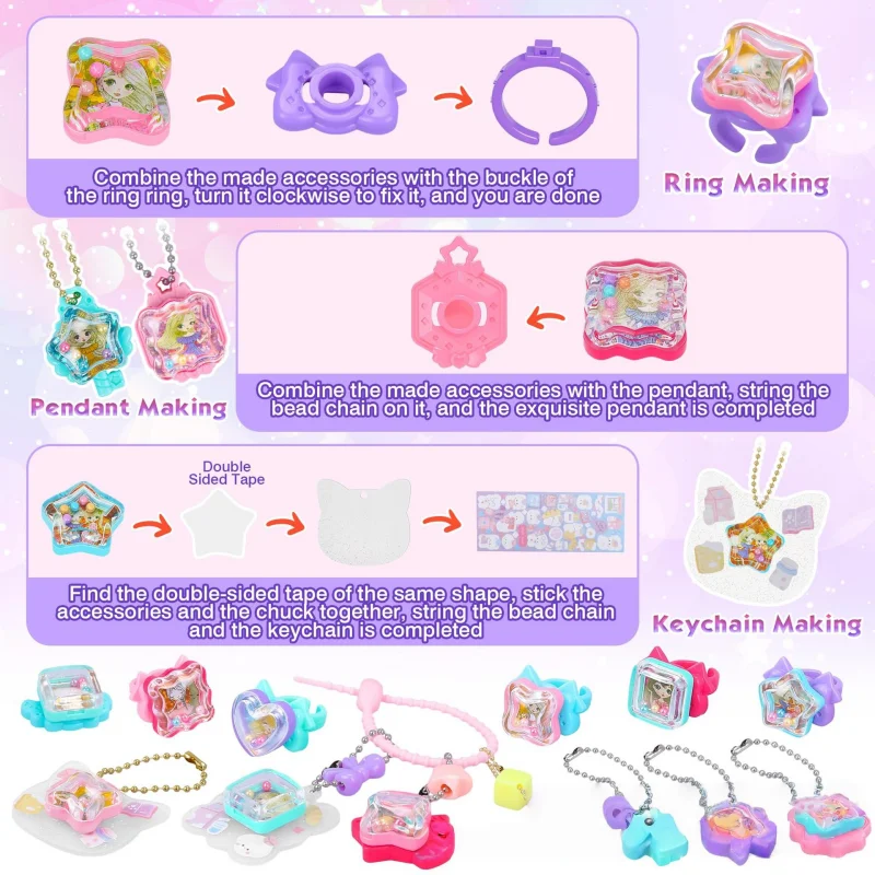 Kids DIY 3D Stickers & Jewelry Craft Kit
