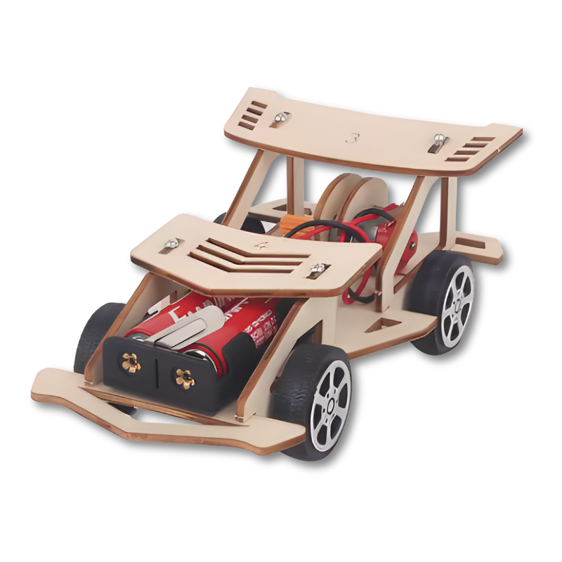 Kids DIY Electric Wooden Vehicle Building Kit