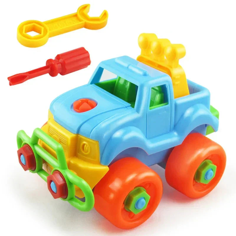 Kids DIY Vehicle Building Set - Assemble & Drive Toy Car Screw Set