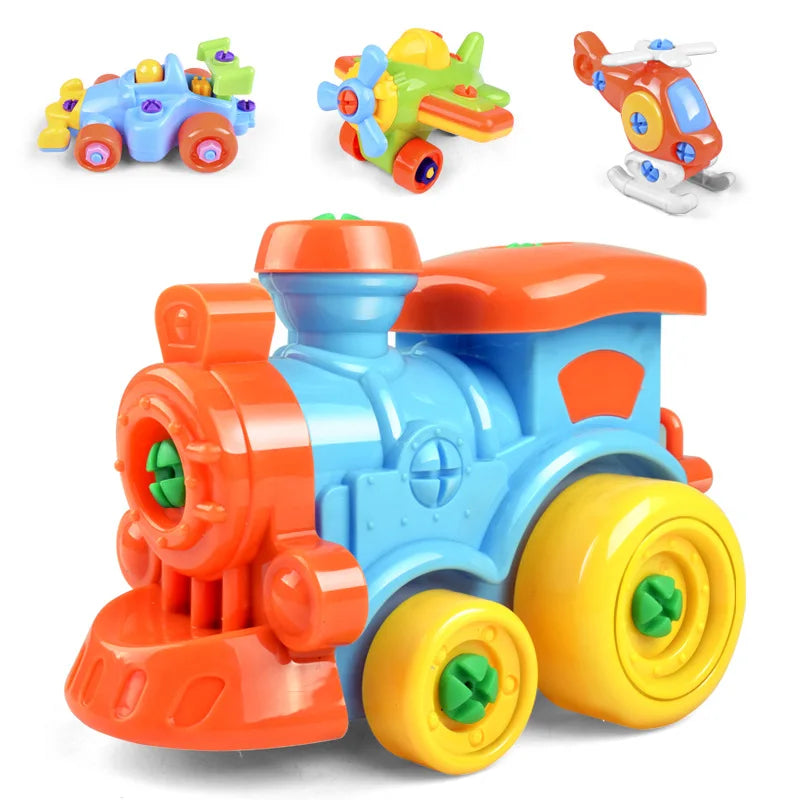 Kids DIY Vehicle Building Set - Assemble & Drive Toy Car Screw Set