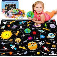 Kids' Educational Solar System Felt Board Set