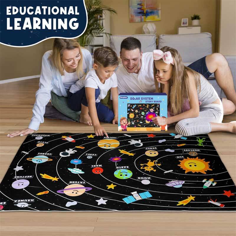 Kids' Educational Solar System Felt Board Set