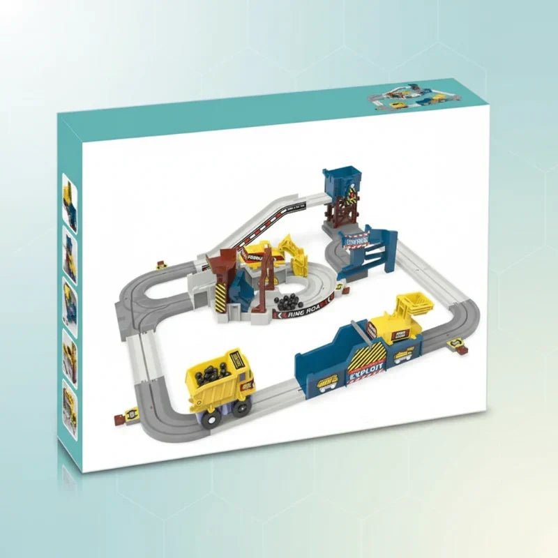 Kids' Electric Construction & Race Track Set