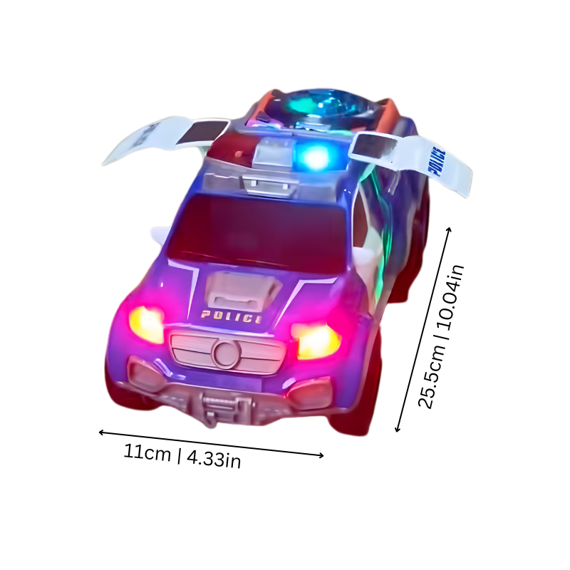 Kids' Flashing Light & Sound Police Car Toy