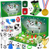 Kids' Football Advent Calendar with 24 Football Accessories and Surprises