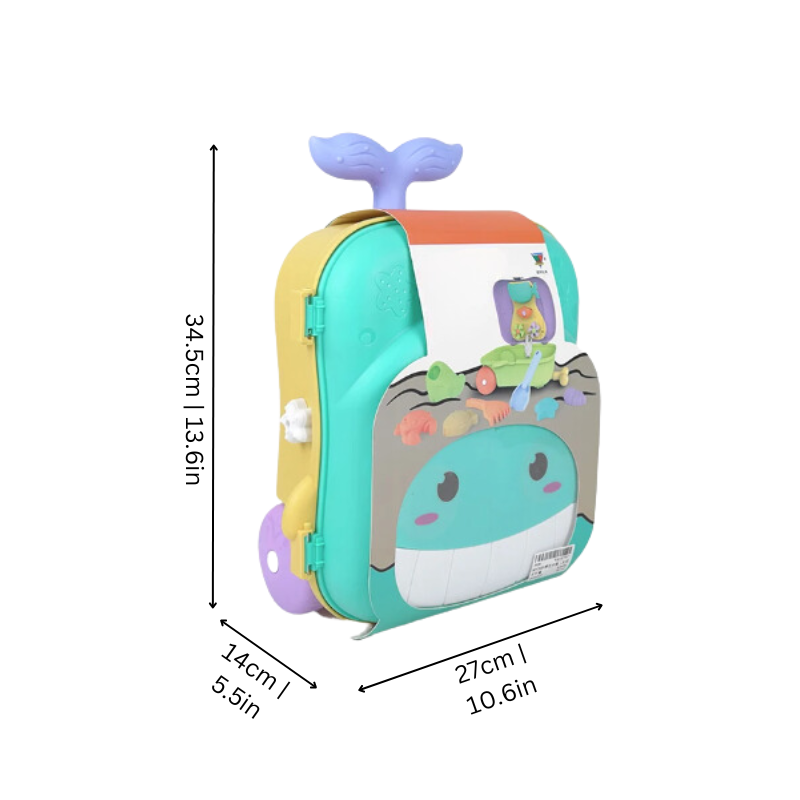 Kids' Lightweight Beach Play Cart with Activity Set