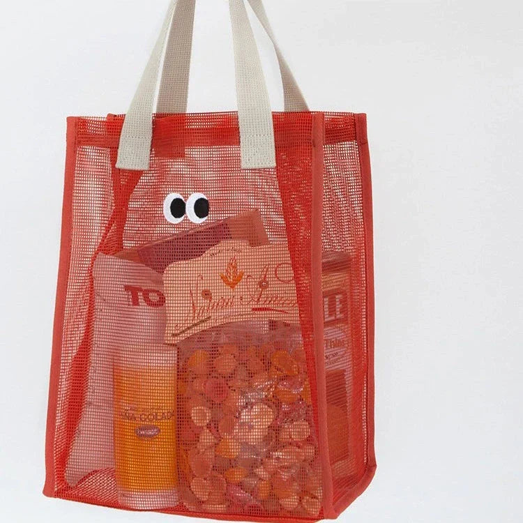 Kids Mesh Beach Tote Bag