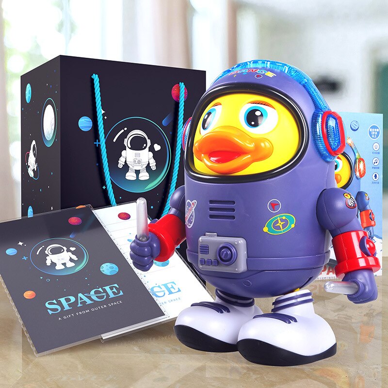 Kids' Musical Dancing Astronaut Duck Toy