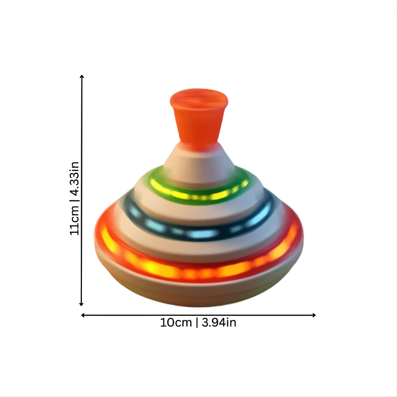 Kids' Musical Light-Up Spinning Top Sensory Toy