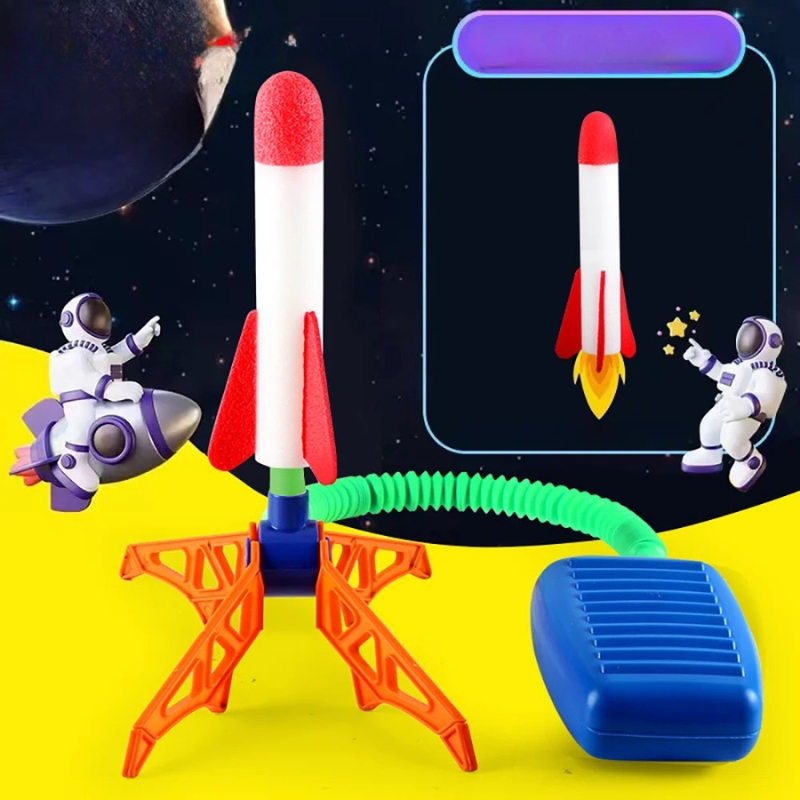 Kids' Outdoor Stomp Rocket & Launcher Set