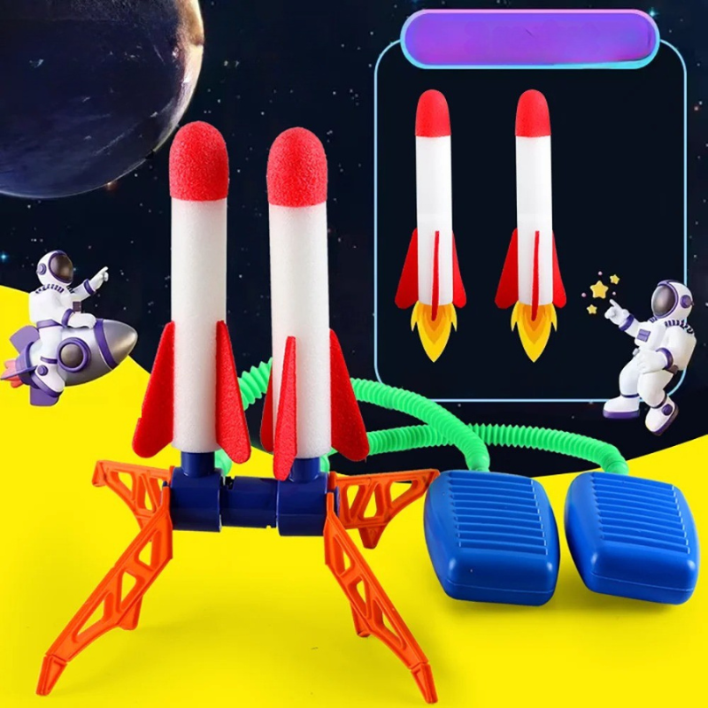 Kids' Outdoor Stomp Rocket & Launcher Set