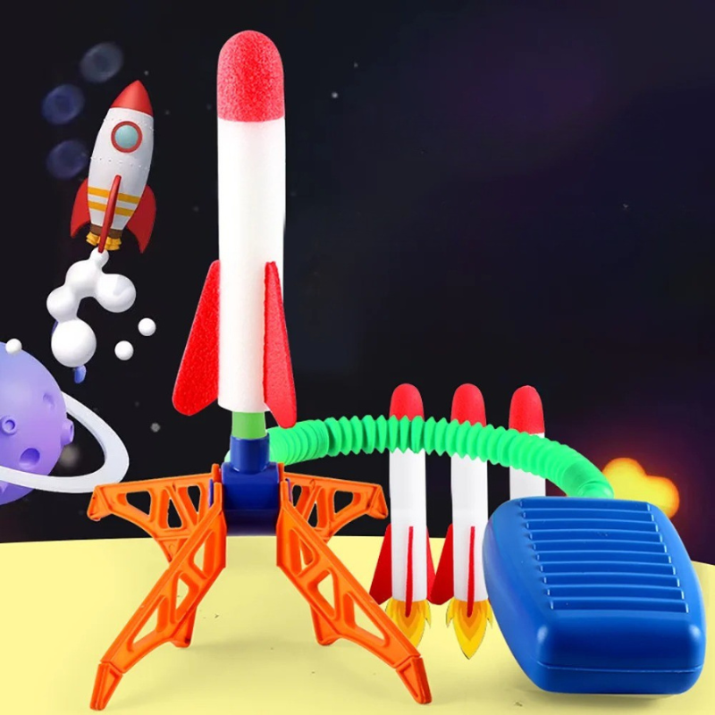 Kids' Outdoor Stomp Rocket & Launcher Set