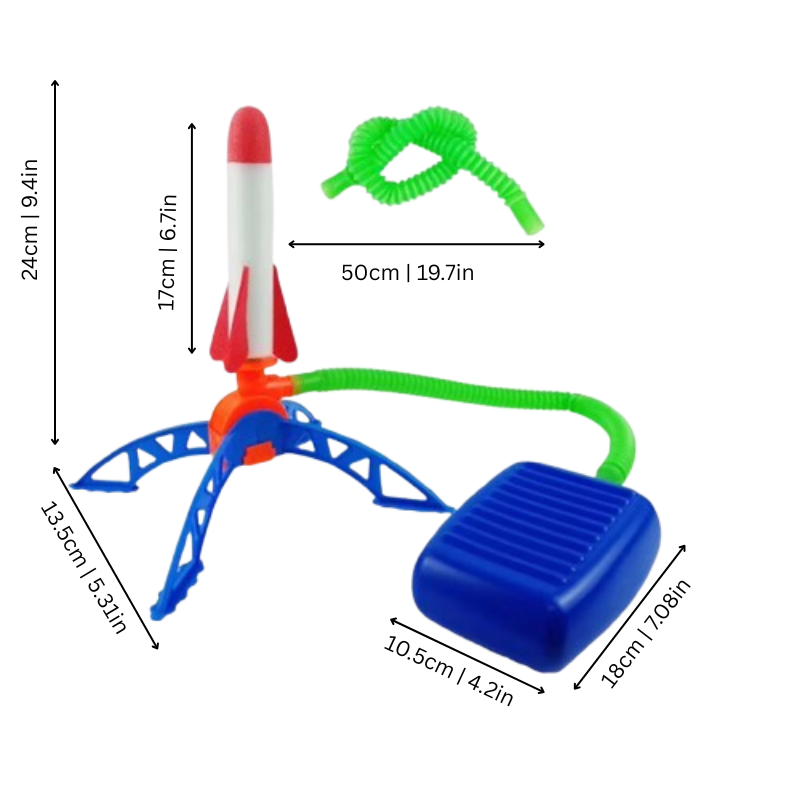 Kids' Outdoor Stomp Rocket & Launcher Set
