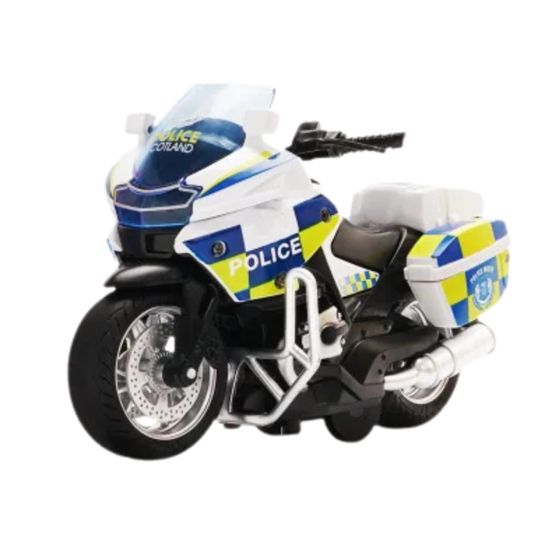 Kids' Pull-Back Motorcycle Toy with Lights & Music