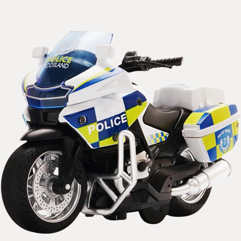 Kids' Pull-Back Motorcycle Toy with Lights & Music