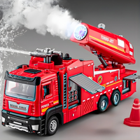 Kids' Realistic Fire Rescue Truck Toy with Lights & Sound