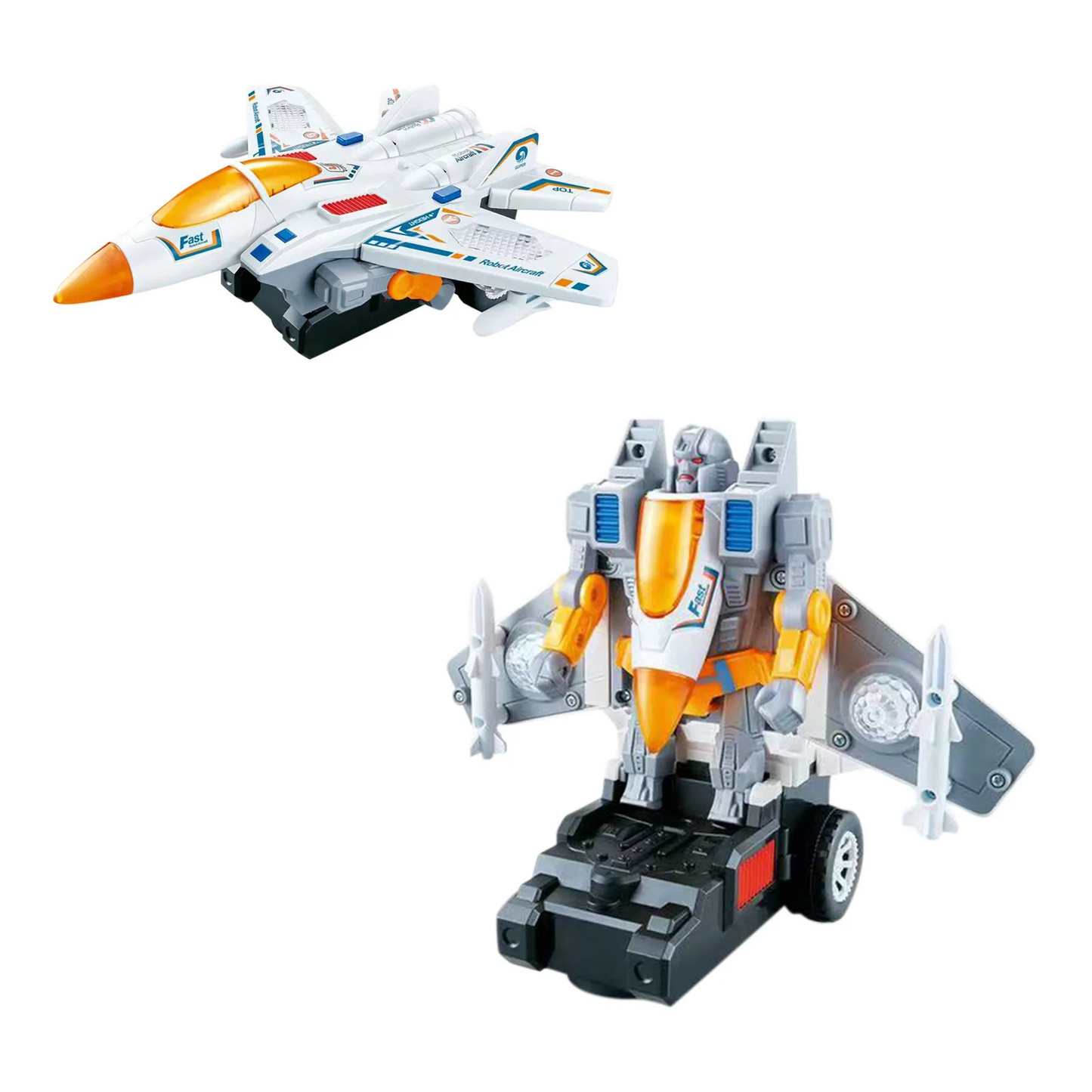 Kids' Transforming Robot Toy Car with Obstacle Detection
