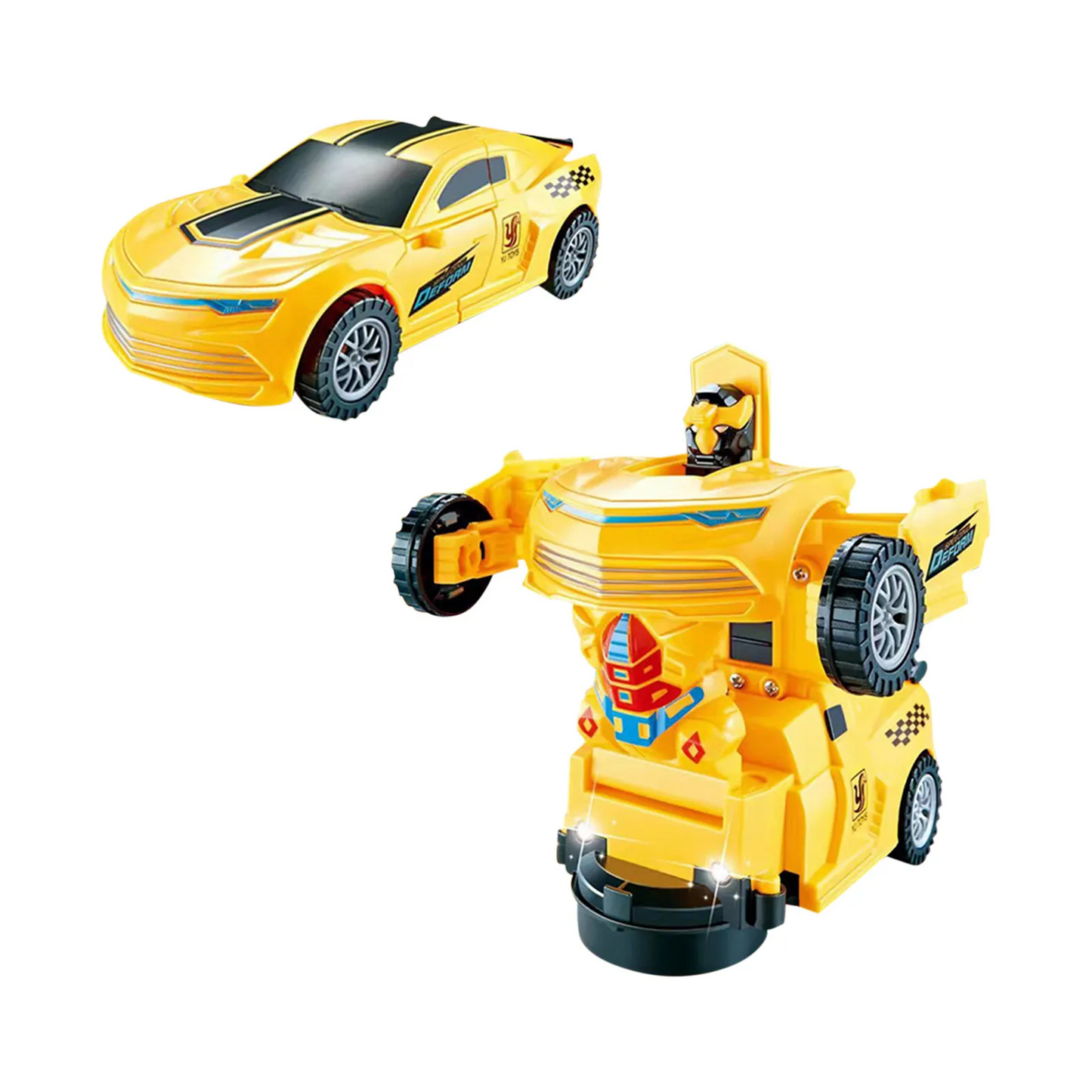 Kids' Transforming Robot Toy Car with Obstacle Detection