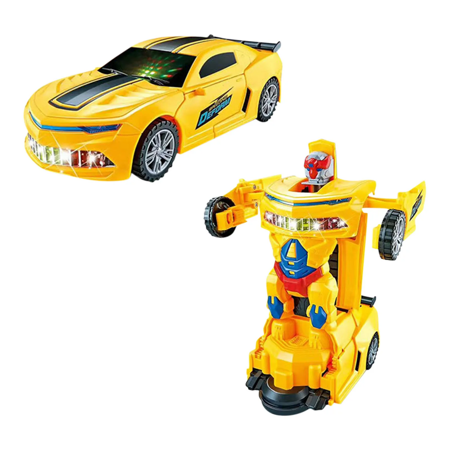Kids' Transforming Robot Toy Car with Obstacle Detection