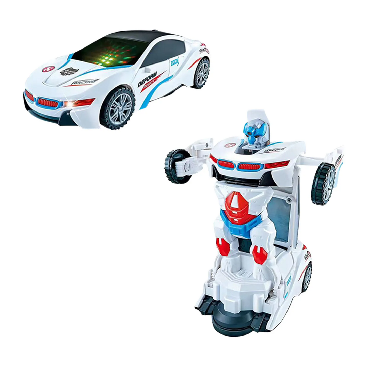 Kids' Transforming Robot Toy Car with Obstacle Detection