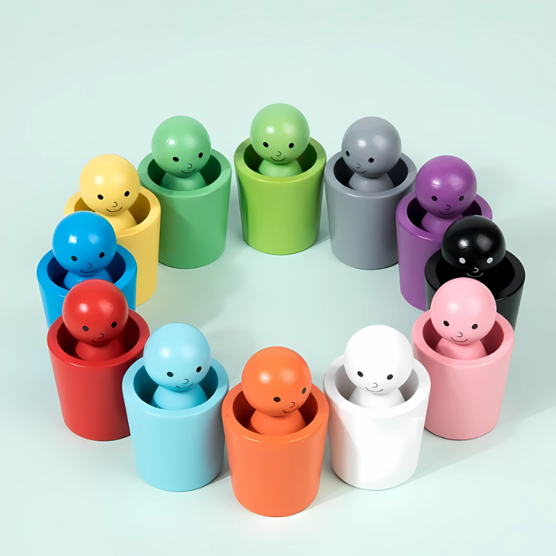 Kids Wooden Color Sorting Toy