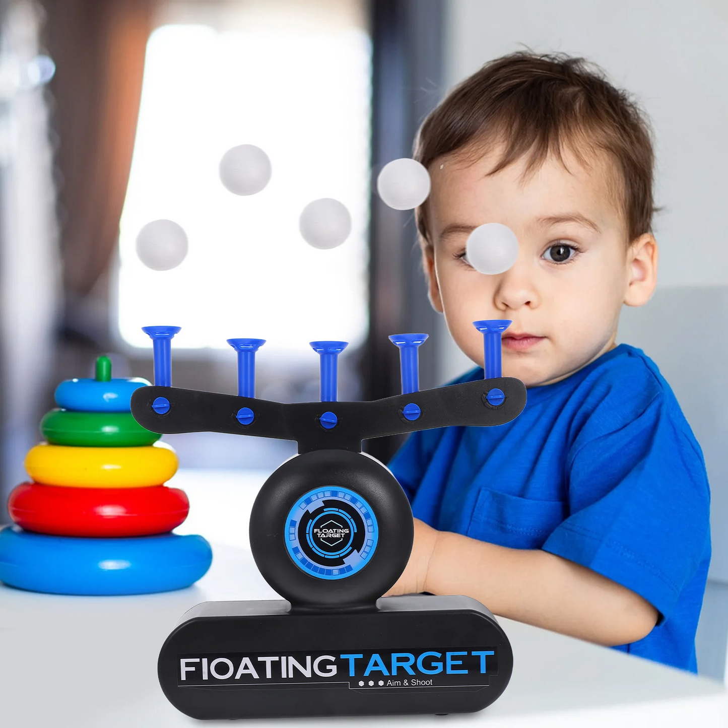Kletshuts™ AirshotToy: Floating Ball Airshot Target Shooting Toy Set