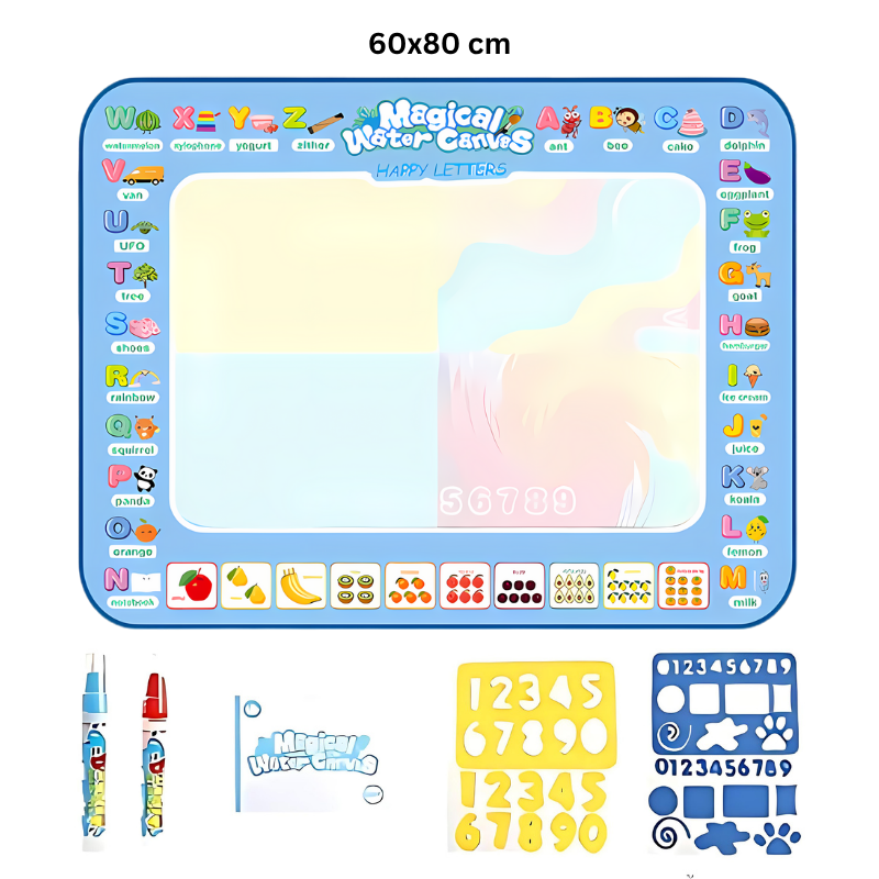Kletshuts™ WaterCanvas: Reusable Water Doodle Canvas Set for Kids